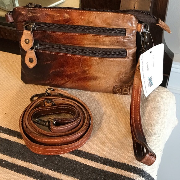 Bed Stu Handbags - NWT Bed Stu Leather Viana Crossbody Belt Bag Wristlet Cafe Latte MSRP $180